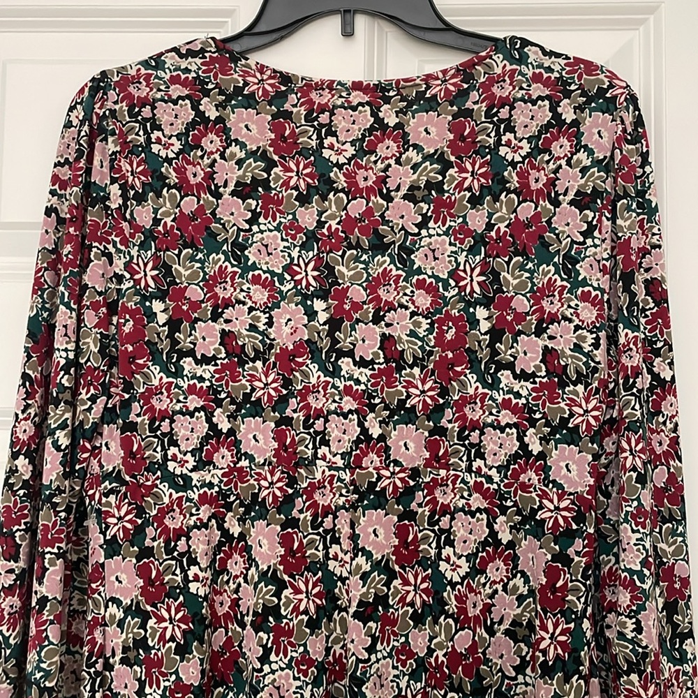 Lush Green Marsala women Floral dress - Picture 4 of 7
